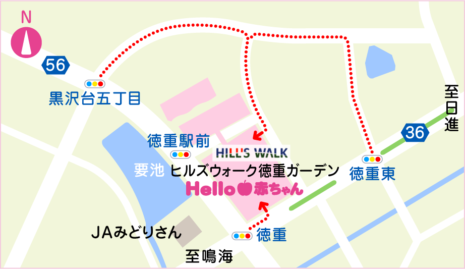 ヒルズウォーク店地図